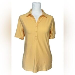 NWT CALIA Women's Puff Sleeve Golf Polo SZ XXL Peachy Melon